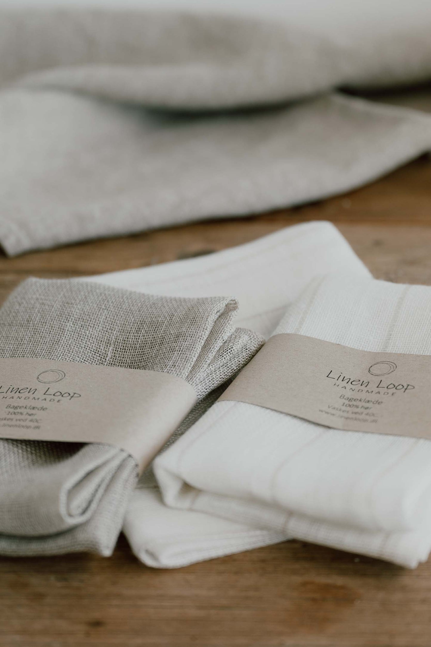 Bage/Hæve-stykker af hør